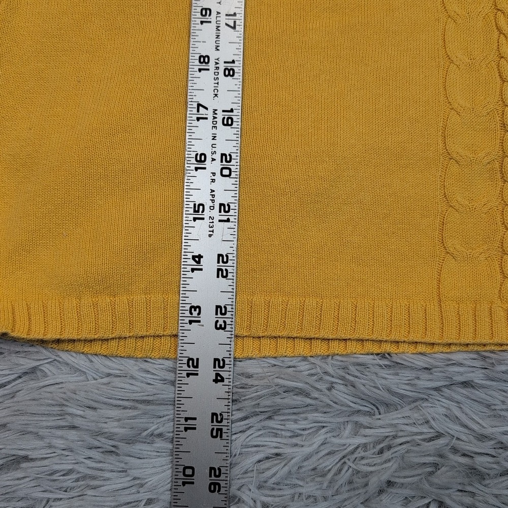 Christopher & Banks Shirt Womens XL Yellow  Casual Comfort Buttons‎ Lightweight - Picture 4 of 9